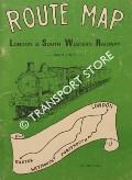 Book cover of Route Map - London & South Western Railway by MITCHELL, Vic